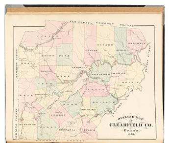 (PENNSYLVANIA.) J.A. Caldwell. Together, two profusely illustrated nineteenth-century county atlases.